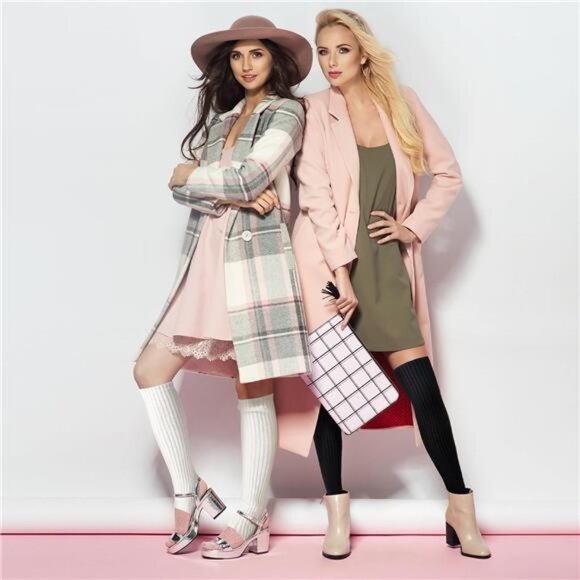 2 Leg Warmers for Women - Leg Warmers 80s Ribbed Knitted Long Socks - Picture 6 of 7